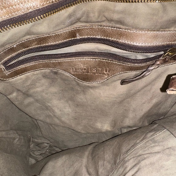 Bed Stu Tan Leather Laptop Bag - Picture 4 of 5